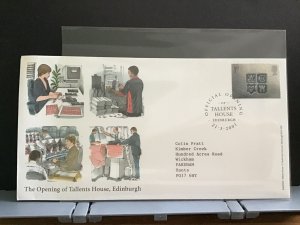 U.K 2001 Talents House Edinburgh  stamp cover R31616