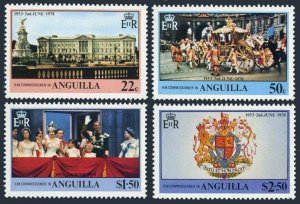 Anguilla 315-318,318a sheet, MNH. Mi 313-316,Bl.21. QE II Coronation, 1978. Arms