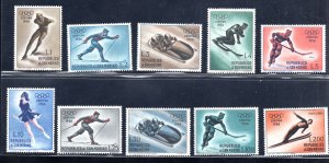 Cortina Olympic Games No. 428/436 + P.A. n. 116 - MNH