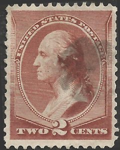 # 210 Red Brown Double Or Shifted Transfer Used FAULT George Washington
