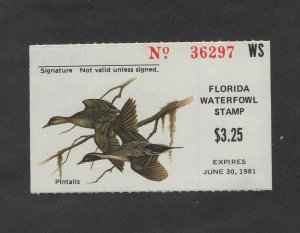 FL2 - Florida State Duck Stamp. Single MNH.OG.
