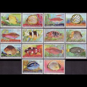COCOS IS. 1979 - Scott# 34/50 Fish Issued 1979 NH