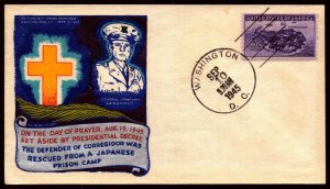 10 Sep 1945 Staehle Multicolor General Wainright Rescued Cover - Unaddressed