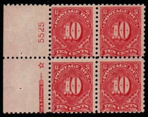 U.S. #J56a MNH Plate Block/4 w/ Clean PSAG COA