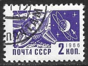 RUSSIA USSR 1966 2k Space Pictorial Issue Sc 3258 CTO Used