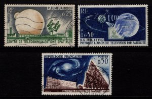 France 1962-63 1st Trans-Atlantic Telco Satellite Link, Set [Used]