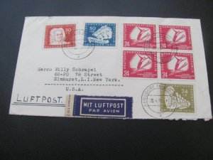 GERMANY DDR 1951 COVER SC  76-77 BLOCKS   120+ EUROS (100)