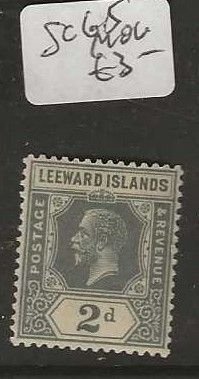 LEEWARD ISLANDS    SG65    KGV  2D    MOG        P0312H
