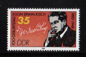 German Democratic republic  DDR  #2470  MNH  1985   Egon Kisch