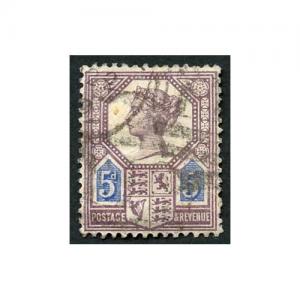 SG207 5d Purple/blue Die I Jubilee used cat 120 pounds