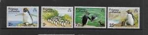 PENGUINS - TRISTAN DA CUNHA #191-4  MNH