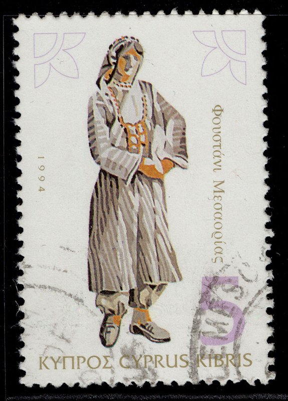 CYPRUS QEII SG866, 1994 5c woman wearing foustani, FINE USED. 