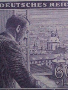 ​BOHEMIA 1943 SC#B18 54TH ANNIVERSARY-HITLER BIRTH MNH BLOCK WITH BLANK STAMP