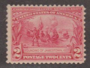 U.S. Scott #329 Jamestown - 1607 Founding Stamp - Mint Single