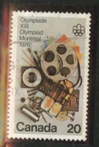 Canada Scott 684 Used 1975 Olympic Art stamp