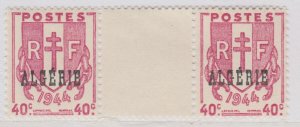 1945 French Algeria 40c with Center Gutters MNH** Stamp X738-