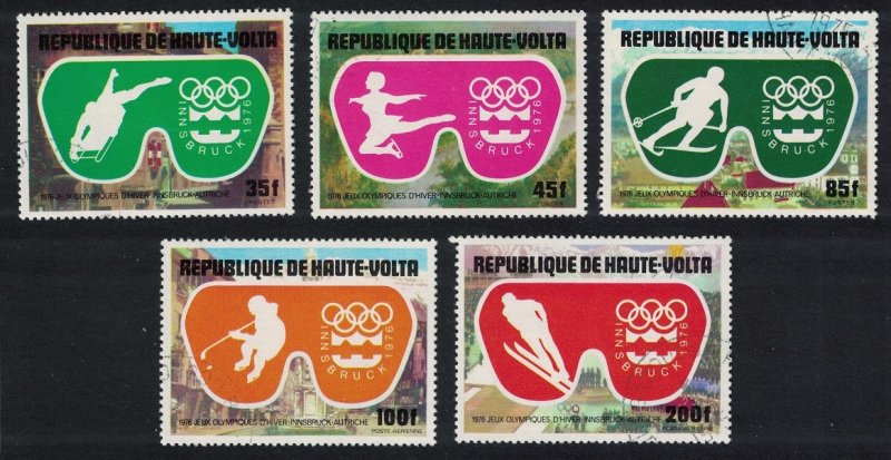 Upper Volta Winter Olympic Games Innsbruck 5v 1975 CTO MI#603-607