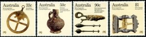 AUSTRALIA Sc#963-966 1985 Coastal Shipwrecks Artifacts Complete Set OG MNH