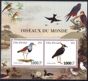 Ivory Coast 2012 Birds Sheet MNH