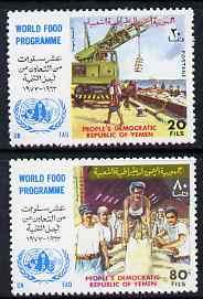 Yemen - Republic 1973 World Food Programme perf set of 2 ...