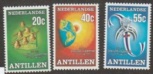 NETHERLANDS ANTILLES #397-9 MINT HINGED COMPLETE