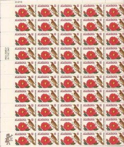 US Stamp - 1969 Alabama Statehood - 50 Stamp Sheet - Scott #1375