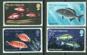 Pitcairn # 114-17  Fish    (4)  Mint NH