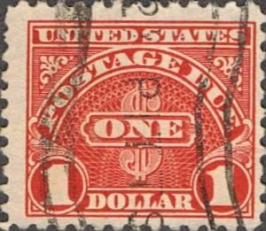 US Used $1 Scott #J87 Postage Due Fine