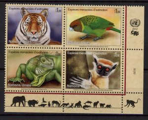 [Hip1744] United Nations 2012 : Animals Good set very fine MNH stamps
