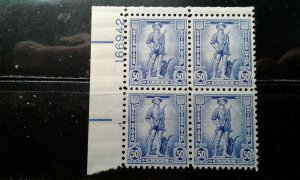  US #S3 MNH plate block e198.5049