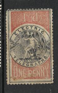 NEW SOUTH WALES 1871   1d   TELEGRAPH       SG T1