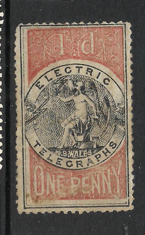 NEW SOUTH WALES 1871   1d   TELEGRAPH       SG T1