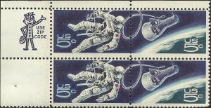 # 1331-1332 MINT NEVER HINGED ZIP BLOCK SPACE ACCOMPLISHMENTS