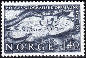 NORWAY 1973 Geographical Surveys - 200. Old Map. Short set, MNH