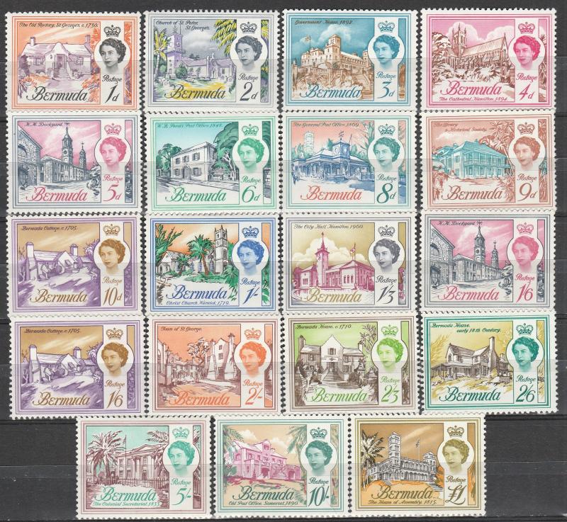 Bermuda #175-91 MNH  CV $40.80  (A3433)