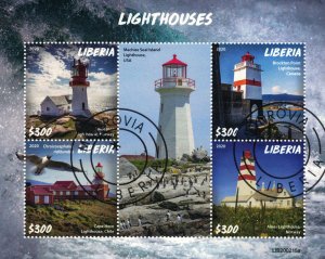 LIBERIA 2020 - Lighthouses / minisheet