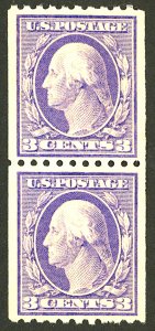 U.S. #489 MINT PAIR NG
