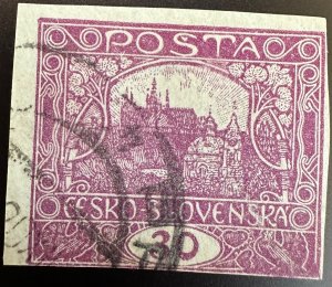 Czechoslovakia 1919-20 Sc.47a imperf used CV $175