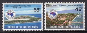 Cocos Keeling Islands 119-120 MNH VF