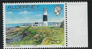 Guernsey Alderney 42 MNH 1987 Lighthouse (an5108)