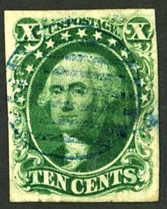 U.S. #15 USED BLUE CANCEL