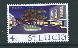 ST.LUCIA SG278 1970 4c THE BOULEVARD CASTRIES MNH