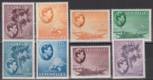 Seychelles #125, 127-9, 131,139-41 Unused CV $20.75 (B1571)