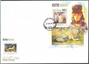 GUINEA BISSAU 2013  BERTHE MORISOT  SOUVENIR SHEET FDC