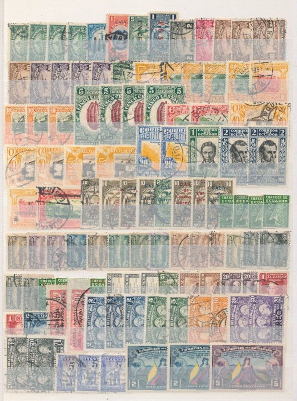 Ecuador Old/Mid M&U Collection (Apx 400 Items) ZK1920