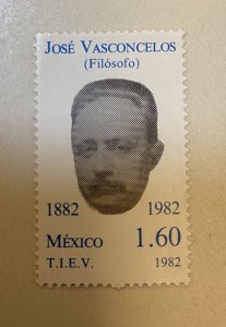 Mexico 1982 100th Anniversary Birth Jose Vasconcelos Philosopher People Stamp