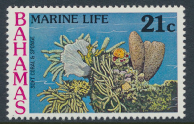 Bahamas  SG 496  SC# 409  MNH Marine Life   see scans  and details 