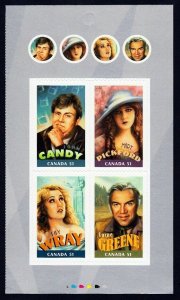 HOLLYWOOD ACTORS = Back Booklet Page of 4 = Canada 2006 #2154 BK326 MNH