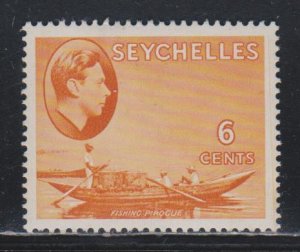 Seychelles, 6c Fishing Canoe (SC# 128) MH