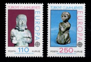 TURKEY Scott 1972-1973  MH* Europa 1974 stamp set